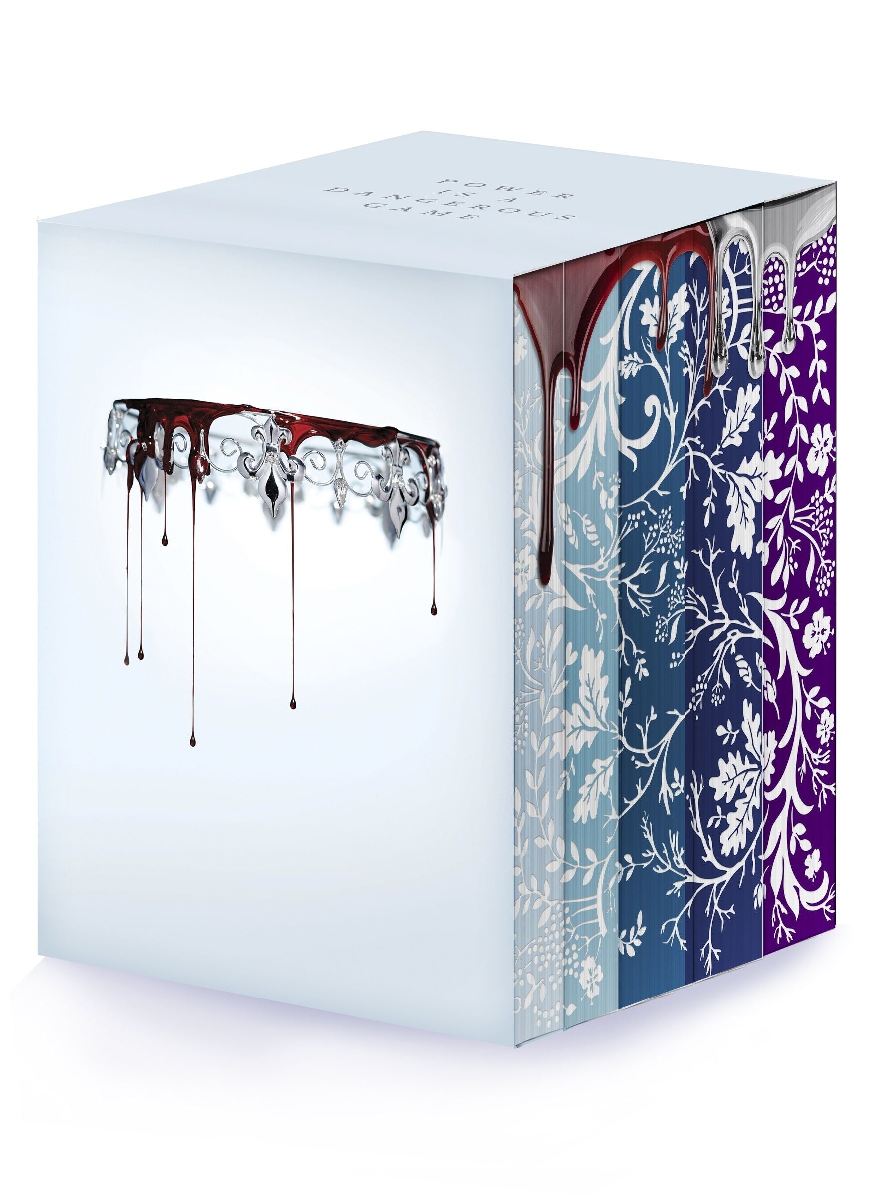 Red Queen 10th Anniversary Deluxe 5-book Box Set with stenciled
