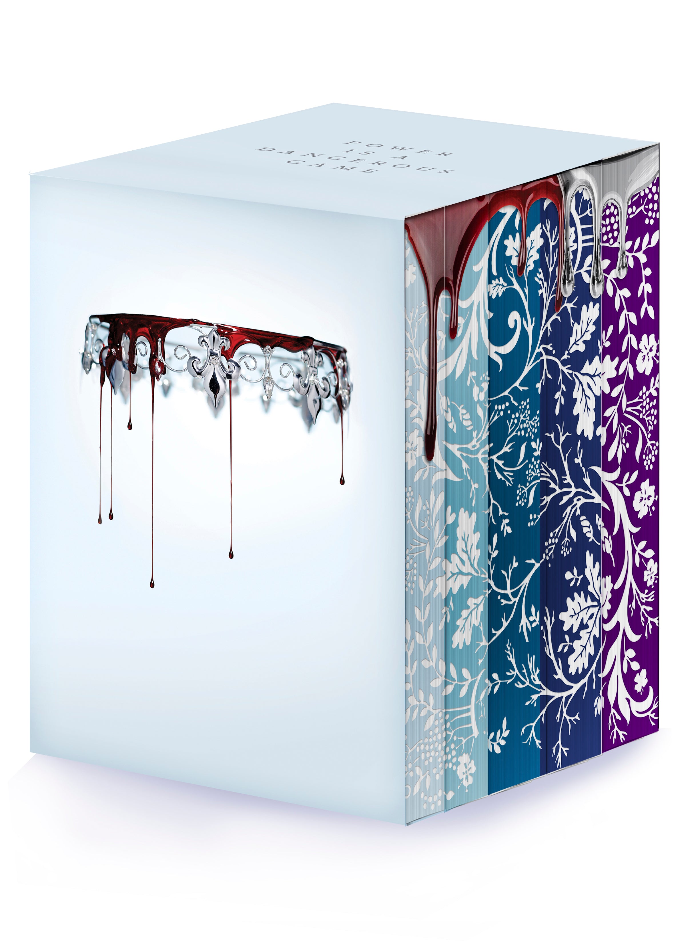 Red Queen 10th Anniversary Deluxe 5-book Box Set with stenciled