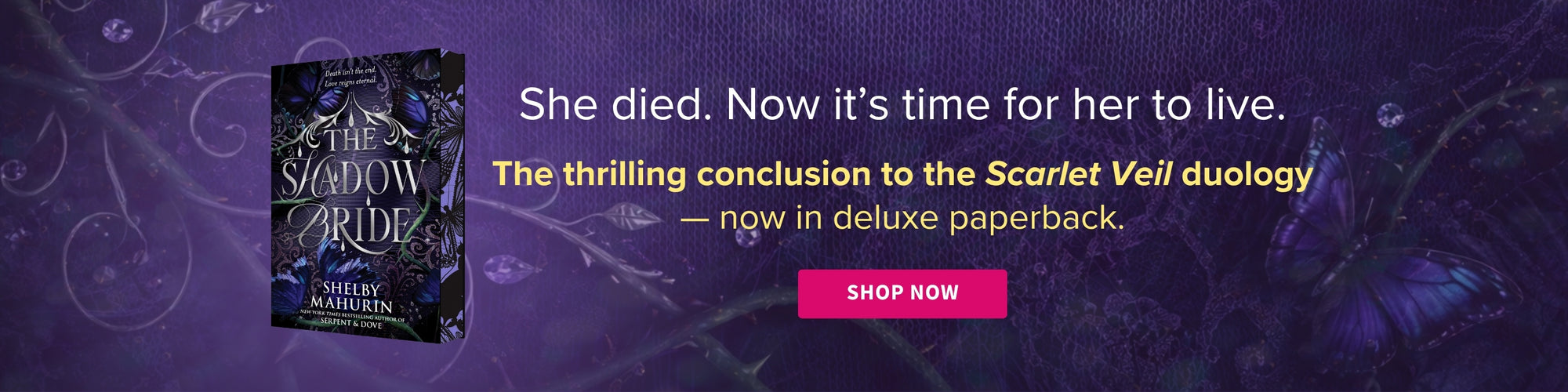 She died. Now it's time for her to live. The thrilling conclusion to the Scarlet Veil duology - now in deluxe paperback. Shop Now
